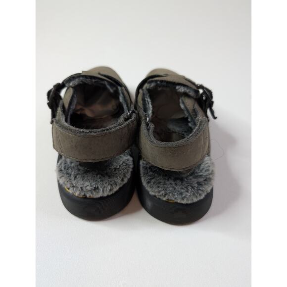 Dr. Martens Jorge II Leather Slingback Mules Muted Olive Shoes Size 8 - Picture 6 of 11